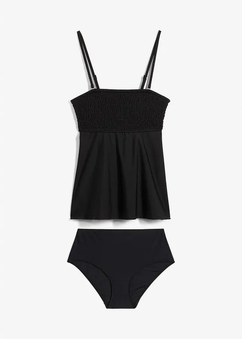 B.P.C czarne tankini z marszczeniem 42.