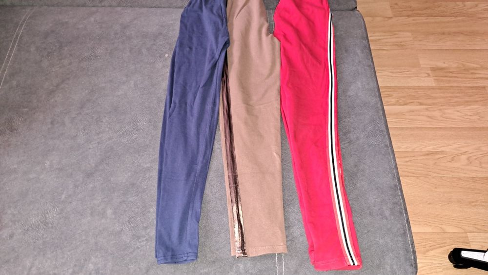 Zestaw spodnie i legginsów dla dziewczynki roz.140