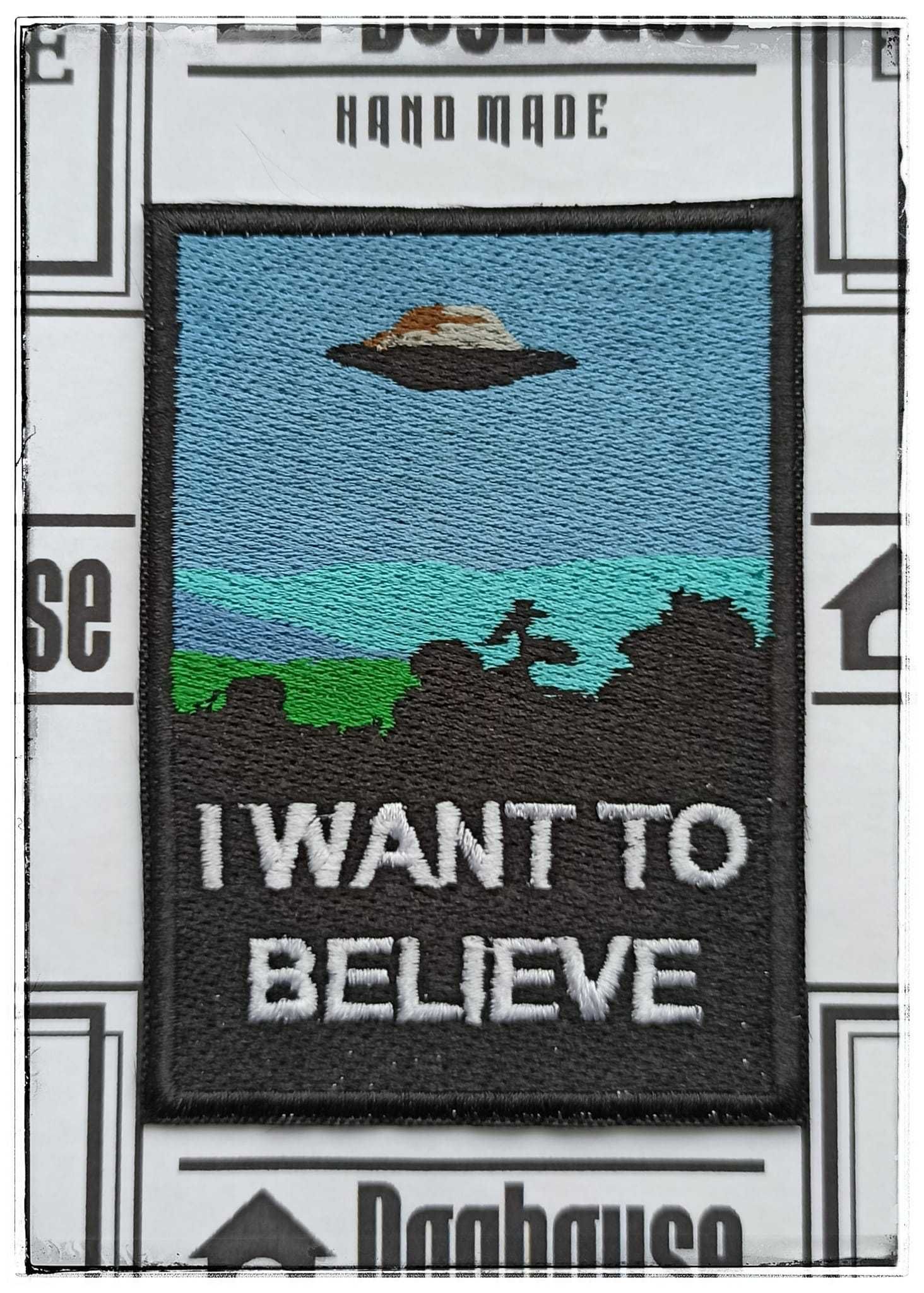 Нашивка  "I Want To Believe" X-Files  Секретные Материалы