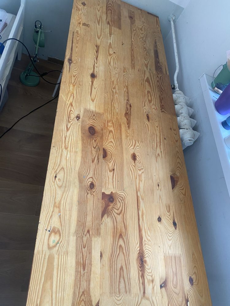 Ikea duże biurko drewniane 60x180cm koziołki