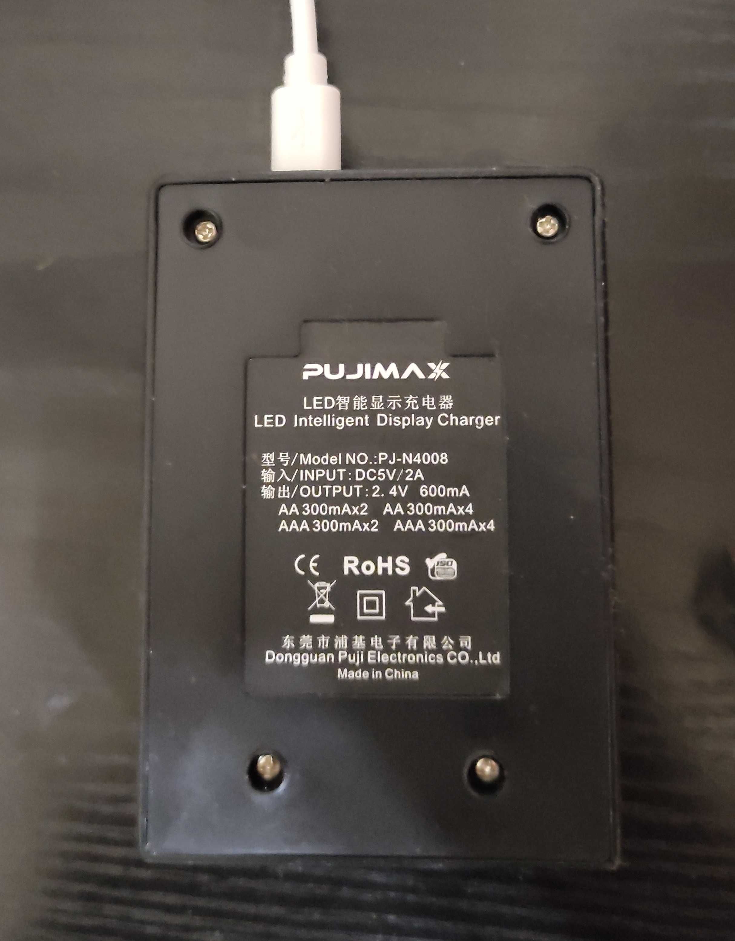 Pujimax Зарядний пристрій для аккумулятора батарей АА, ААА. Ni-Cd