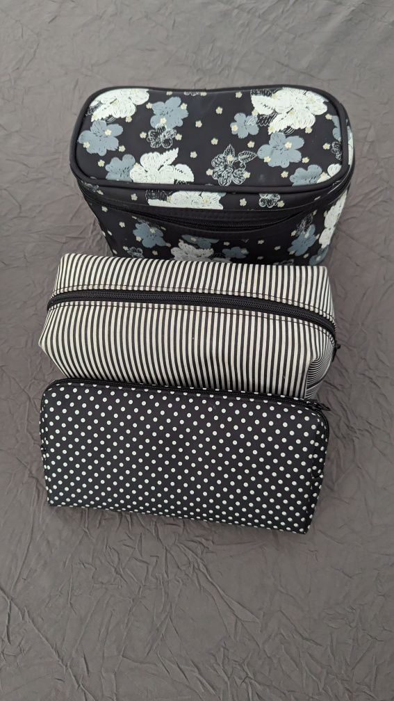 Conjunto 3 bolsas para cosméticos