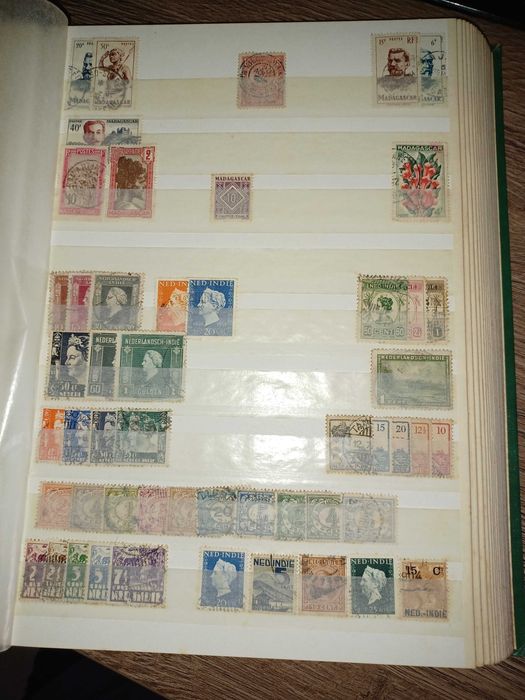 coleção de selos estrangeiros