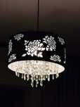 Lampa sufitowa abażur żyrandol Glamour