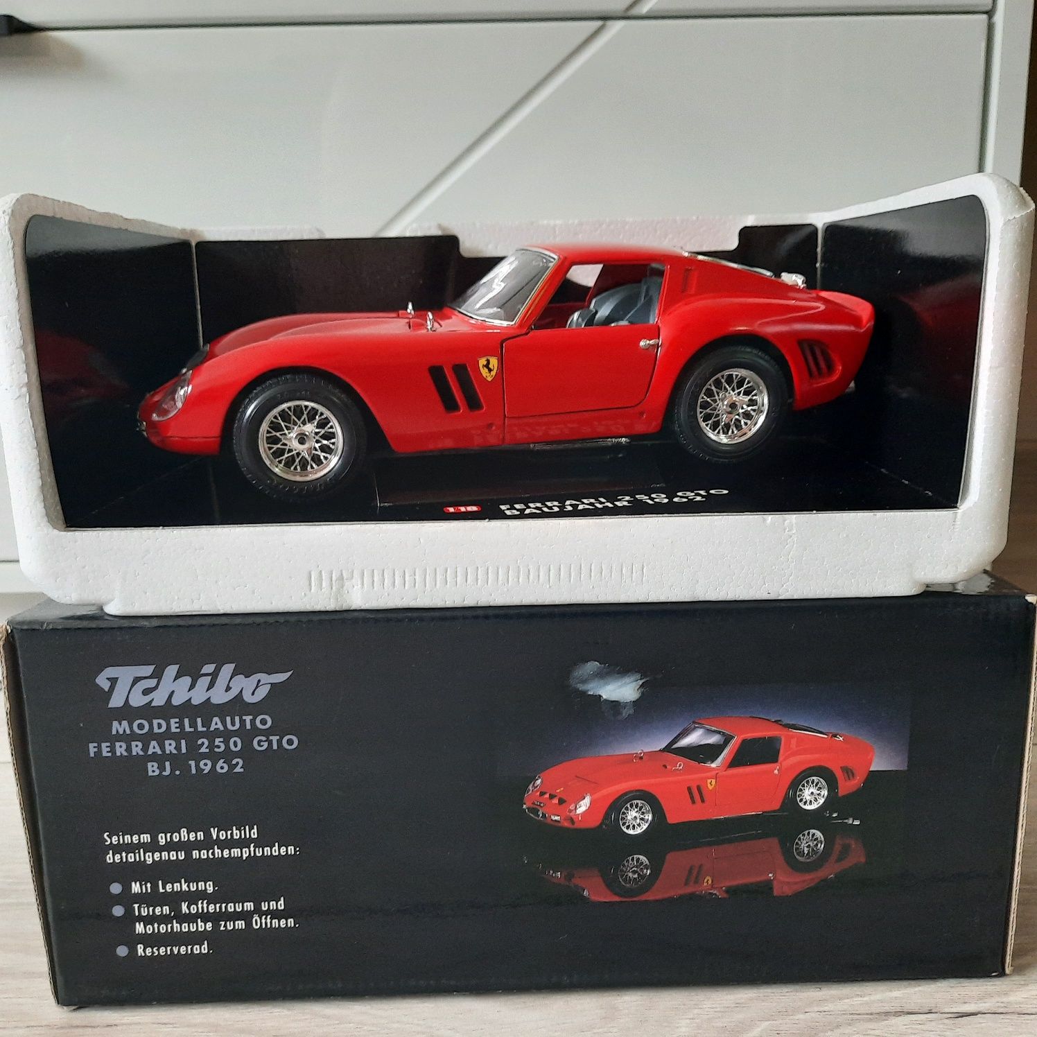 Auto Samochód Kolekcjonerski Ferrari 250 GTO 1962 Bburago 1:18