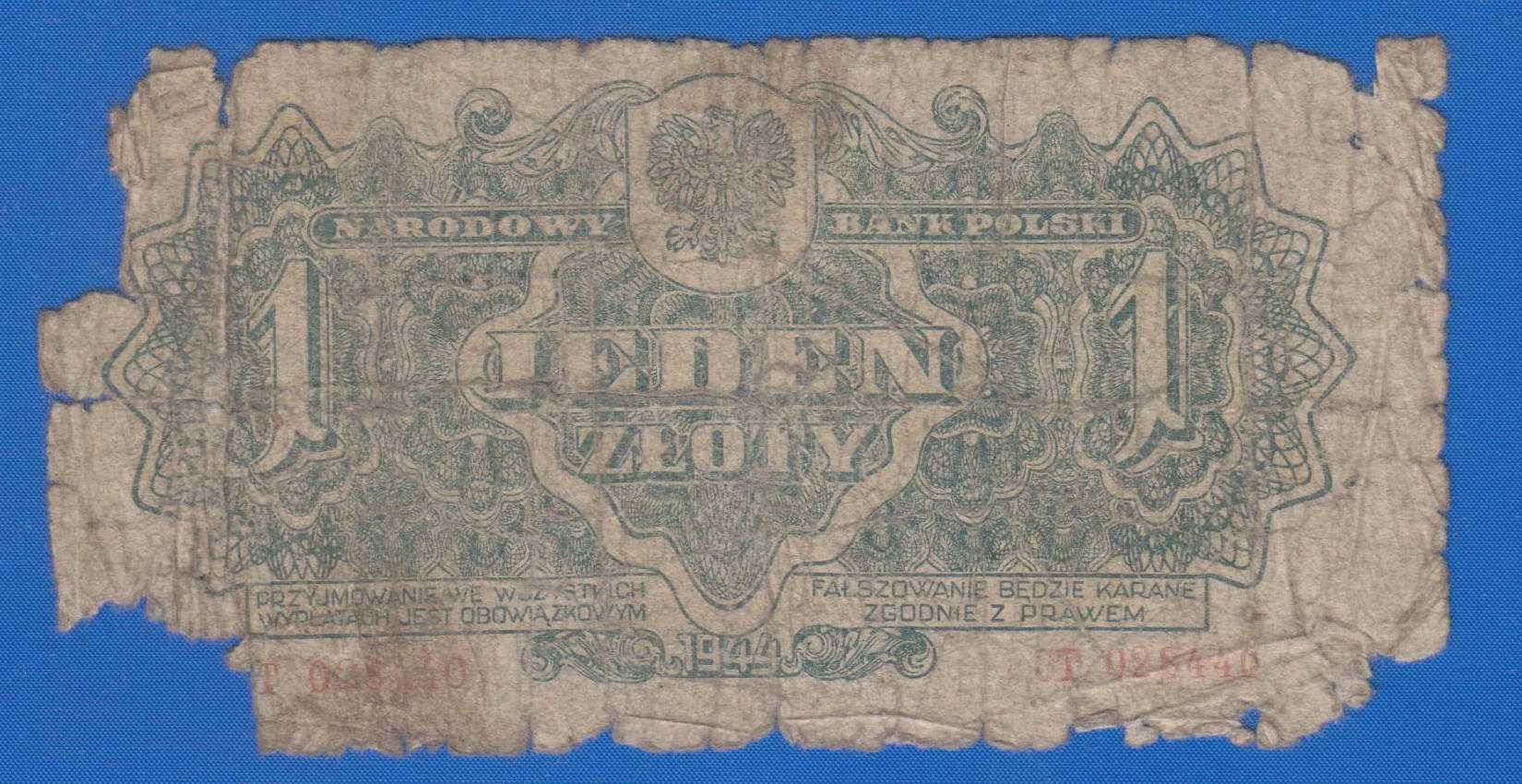 BDMMŻ _ 1 złoty 1944