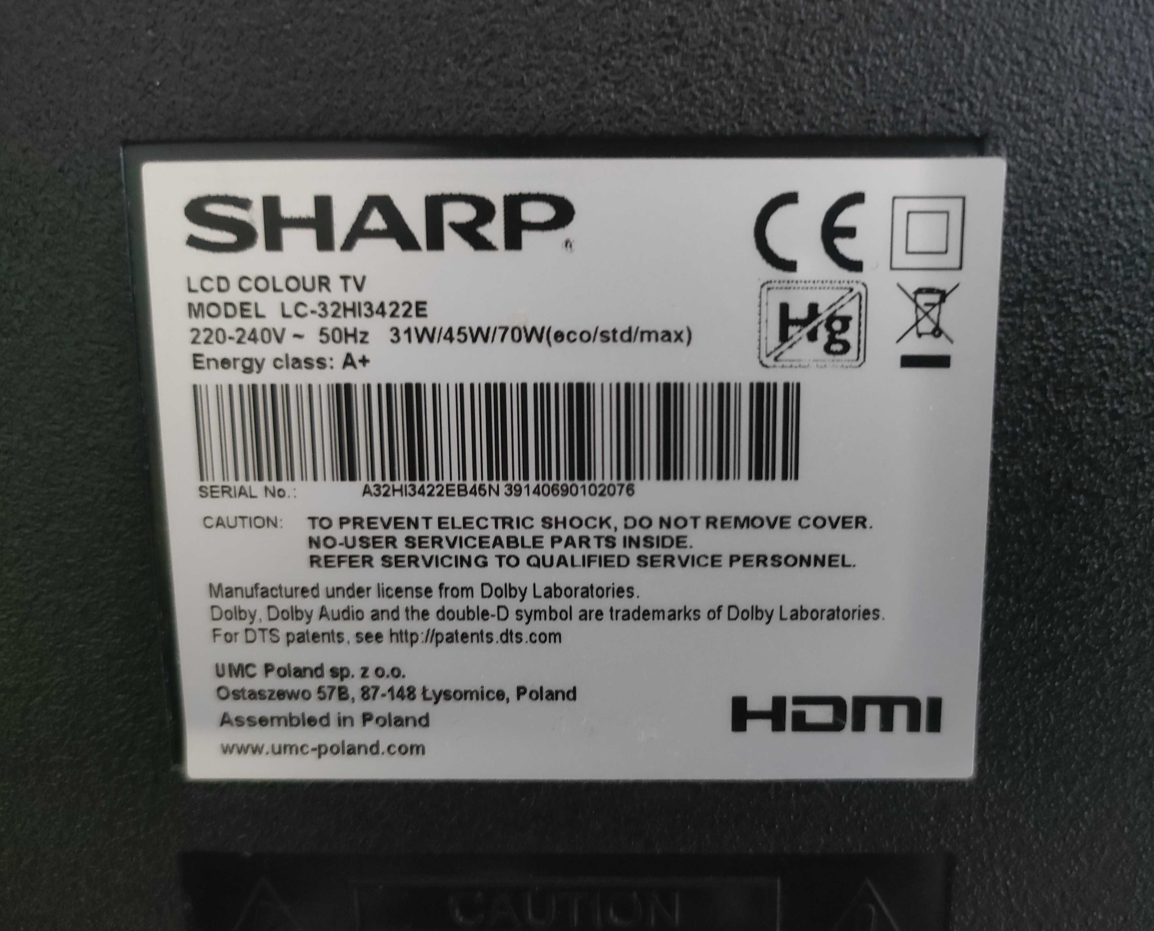 Telewizor SHARP LCD 32 CALE