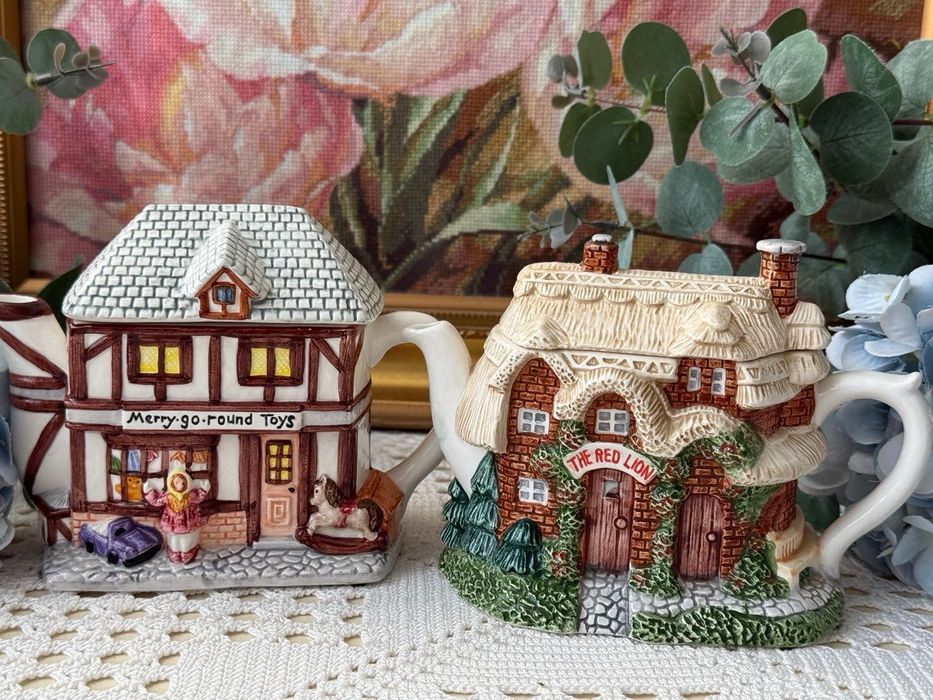 Чайник колекційний заварник будинок, чайник домик Leonardo