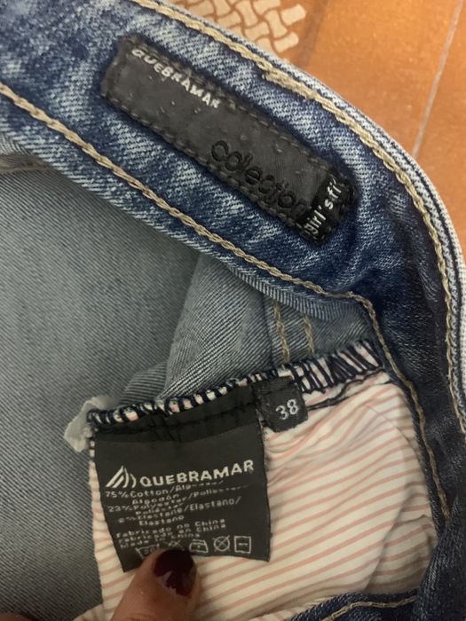Calças ganga jeans Quebramar senhora tamanho 38