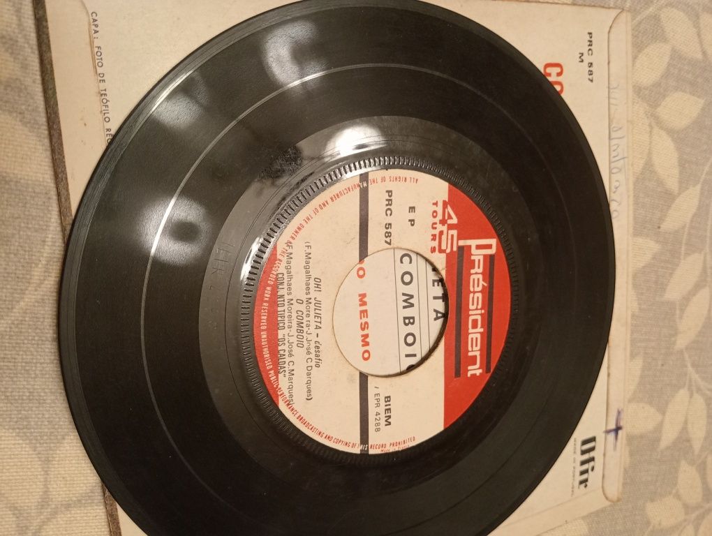 Vinil 7 'pol Conjunto típico das Caldas