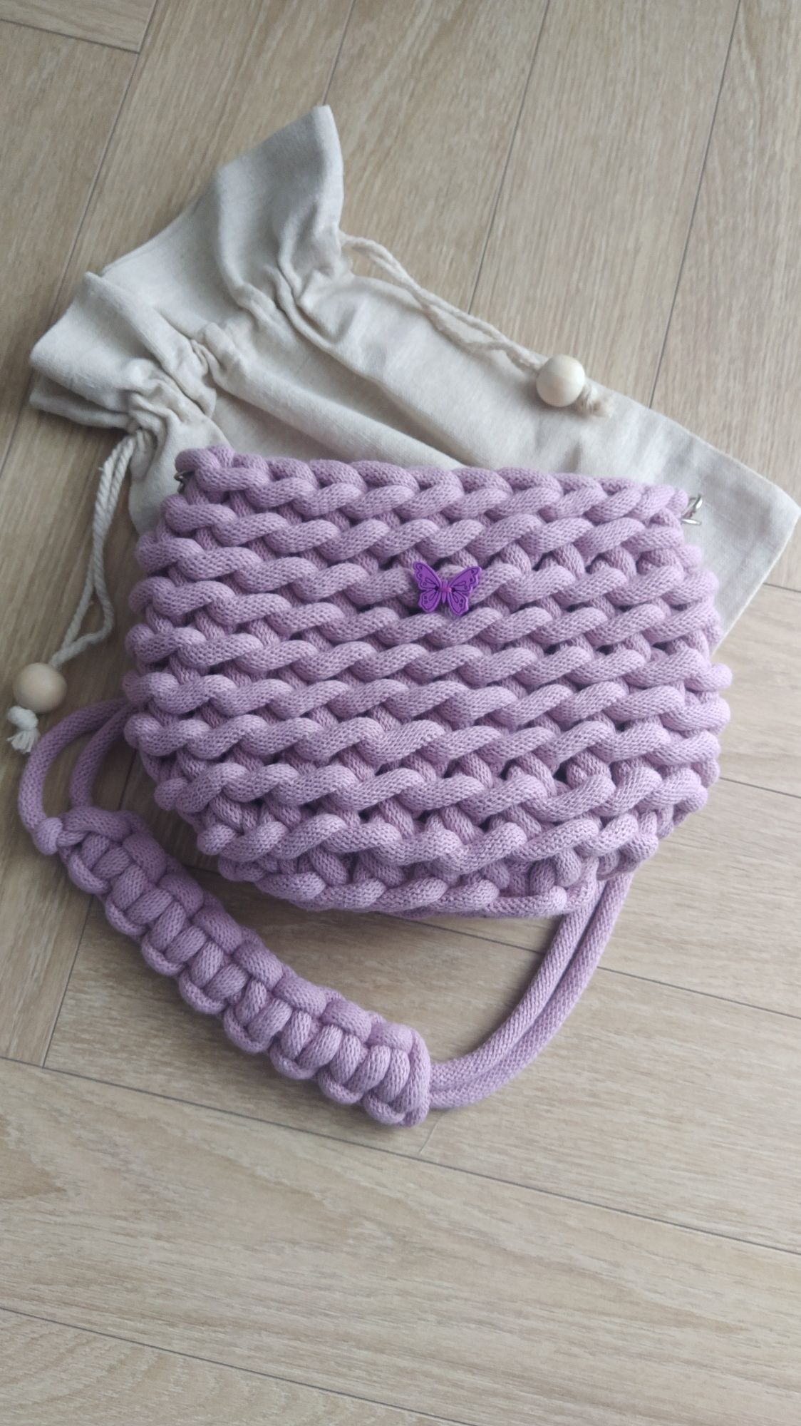 Torebka boho mama i córka prezent Boże Narodzenie rękodzieło