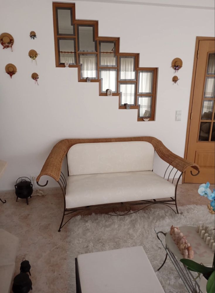 Sofá em ferro e corda