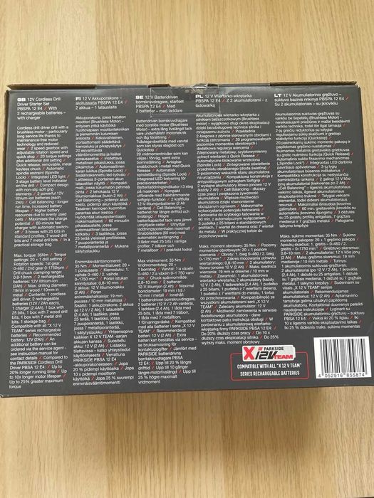 NOWA Wiertarko - wkrętarka PARKSIDE 12V PBSPA 12 2aku gwarancja 5 lat