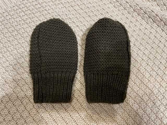 zimowy komplet 3-częściowy czapka, rękawiczki, komin H&M 62/68