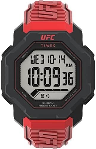 Zegarek Timex TW2V88200 Strength Knockout UFC 48 mm czerwony pasek new