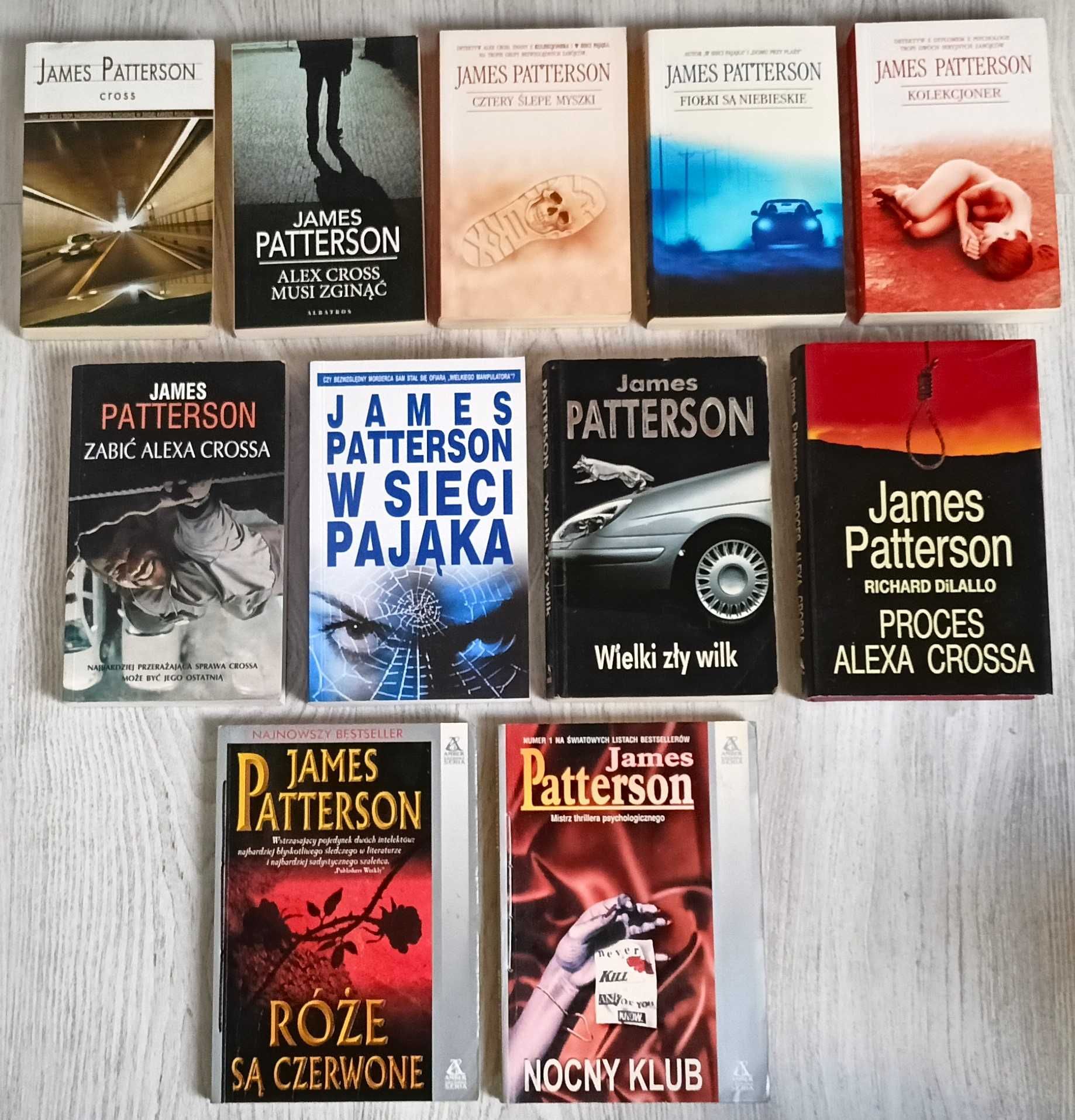 11x Patterson W sieci pająka Kolekcjoner Cztery ślepe Wielki zły wilk
