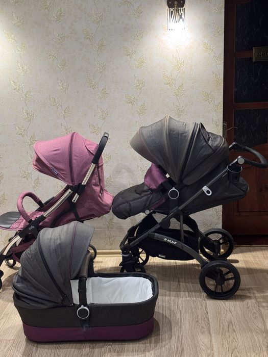 Коляска 2в 1 EI camino ME 1021-9 B-Move grey purple