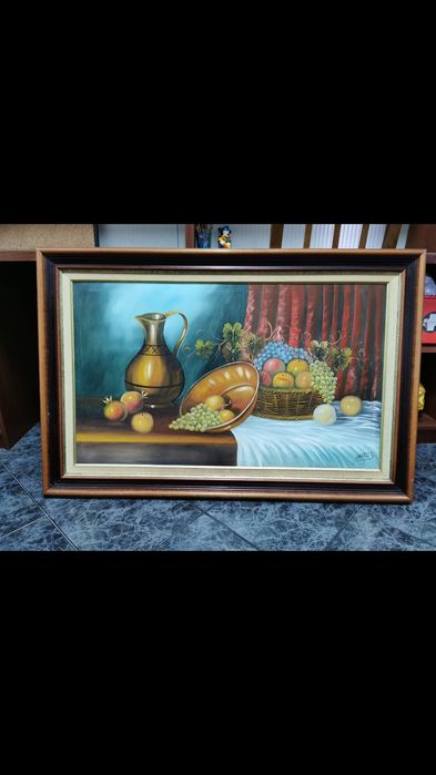 Quadro em tela - Pintado à mão