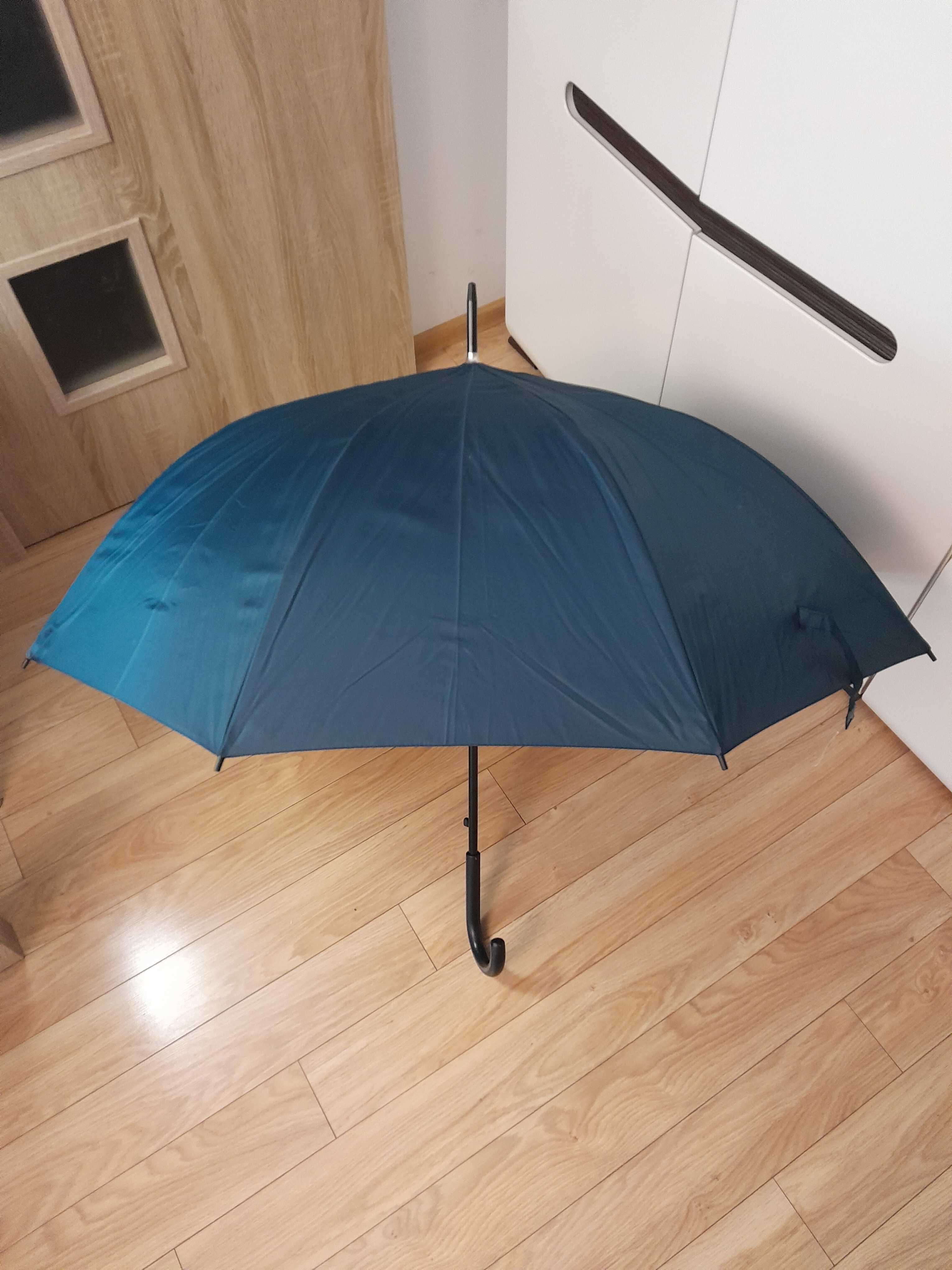 Nowy Parasol Granatowy_Półautomatyczna parasolka_Windproof_Umbrella_XL