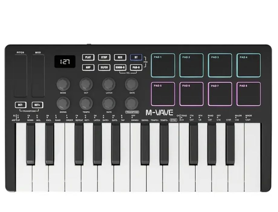 M-VAVE ,m-Audio, smc PAD, Edirol і інше