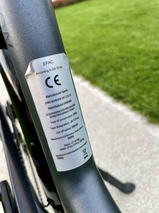 Rower elektryczny JOBOBIKE Lyon - tegoroczny, jak NOWY! GWARANCJA