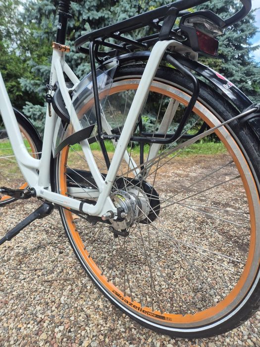 Rower gazelle Orange c7+ Biały piękny stan jak na używany nie nowy