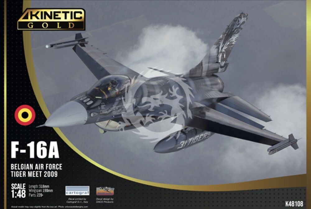 Model 1:48 F-16 MLU Belgia Kinetic Gold