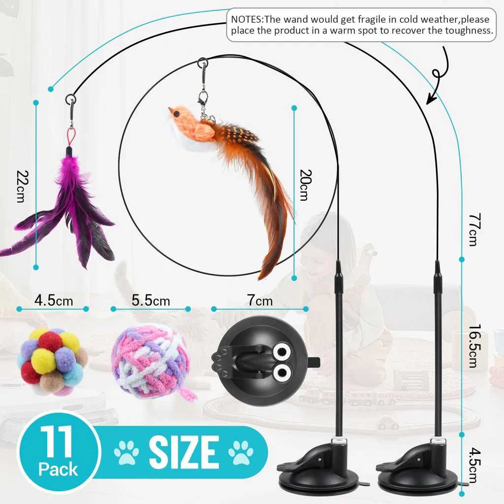 ROSAUI Cat Toys - Interaktywne zabawki dla kotów
