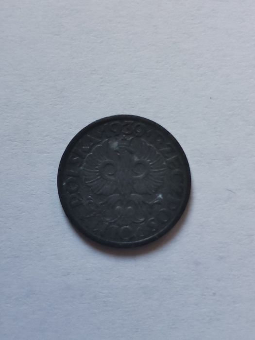 1 grosz 1939 GG cynk stan 1/1-