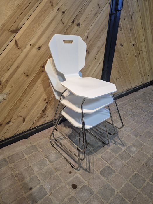 8x Krzesło nowoczesne FAMEG drewno+metal | Kuchnia | Biuro | Bistro