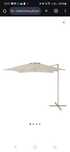 Parasol ogrodowy kwadratowy Kalanga 2,5 x 2,5 m beżowy NOWY GoodHome