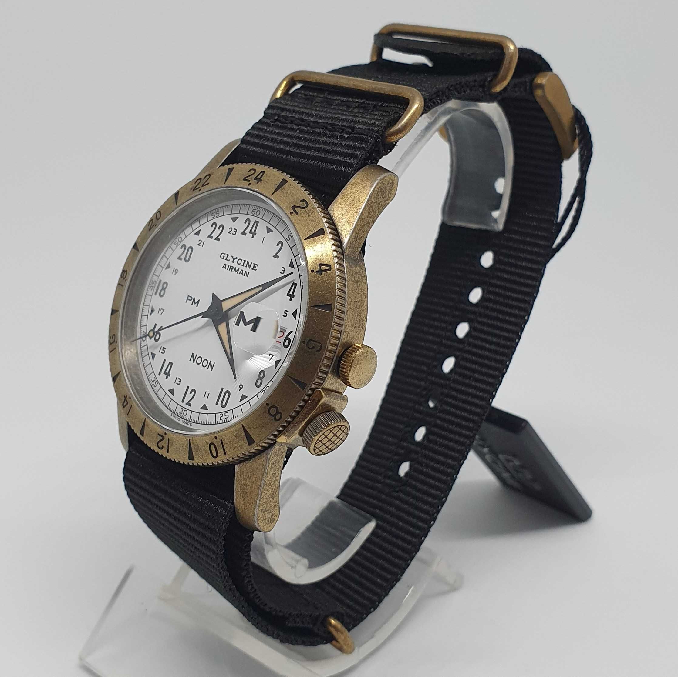 Promocja Glycine Airman Vintage Noon Purist 40 mm Automatic