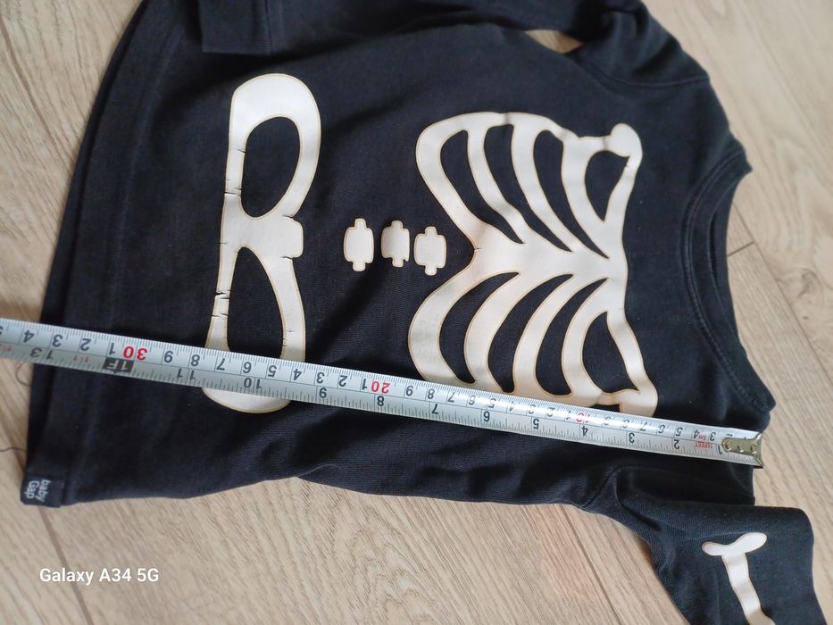 Strój/przebranie kościotrupa rozmiar 86