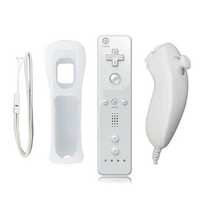 L119 L12 Comando Wii + Nunchuk + Capa + Fita Preto ou Branco