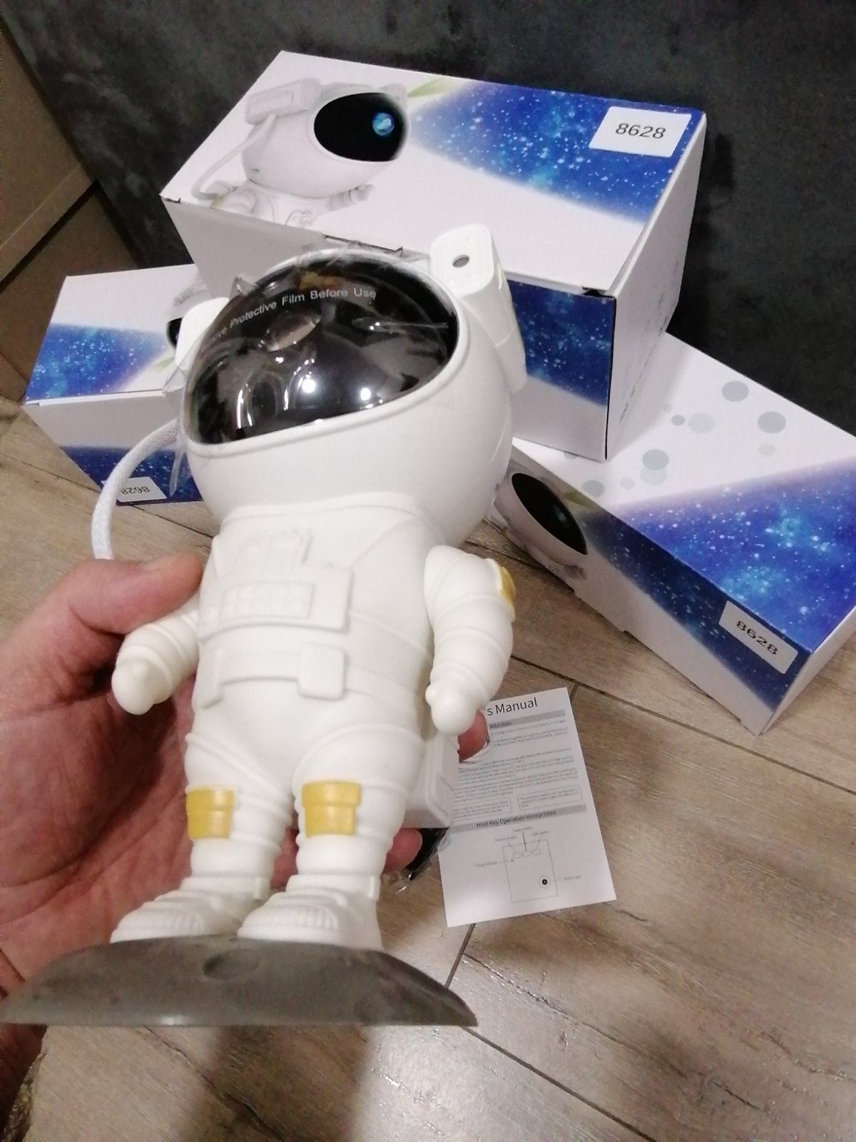 Астронавт космонавт звёздное небо Ночник-проектор Большой оригинал New