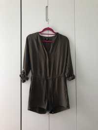 Oliwkowy khaki kombinezon h&m s 36