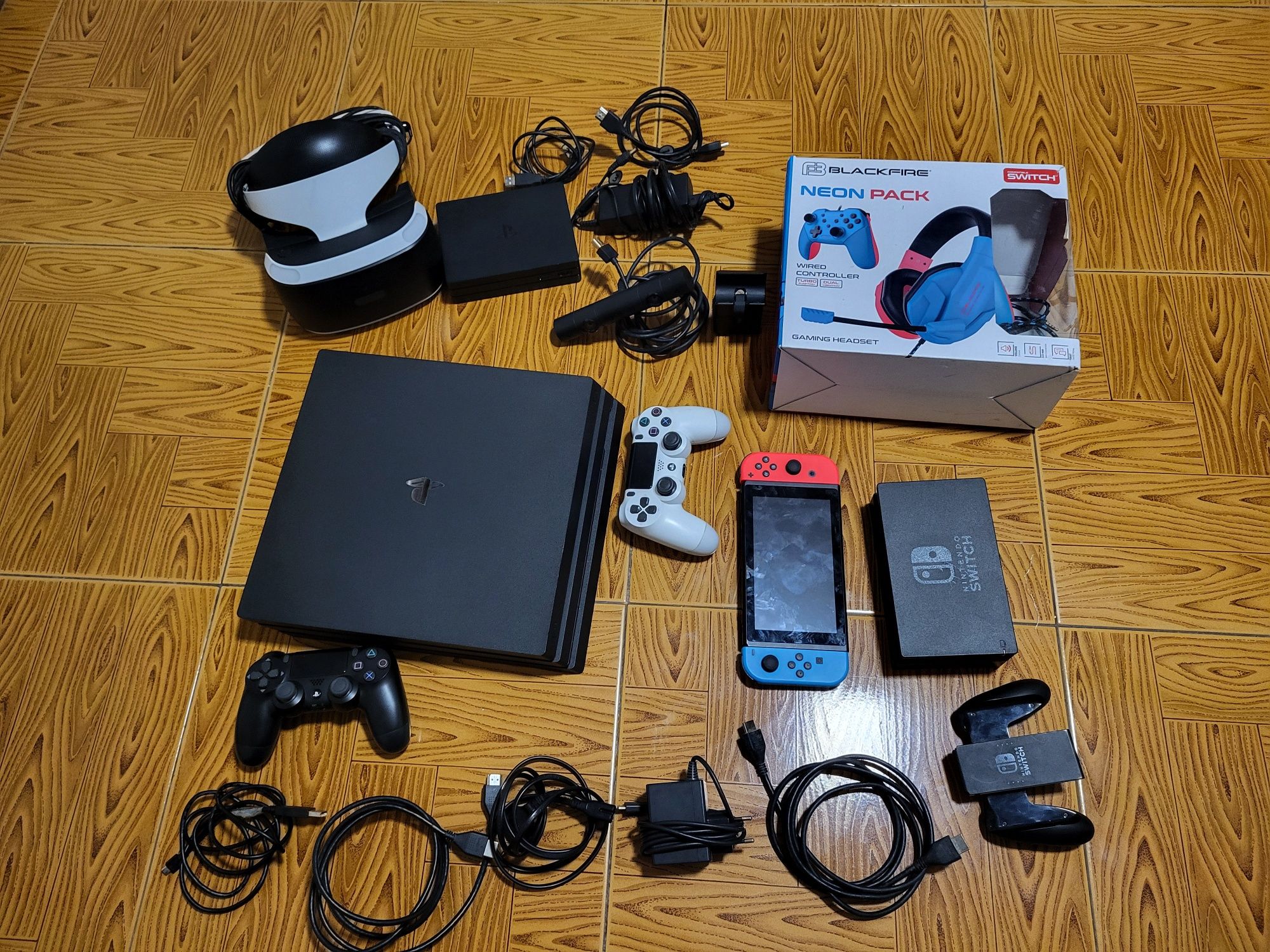 Conjunto _Ps4 Pro -Nintendo Switch 2- Realidade Virtual