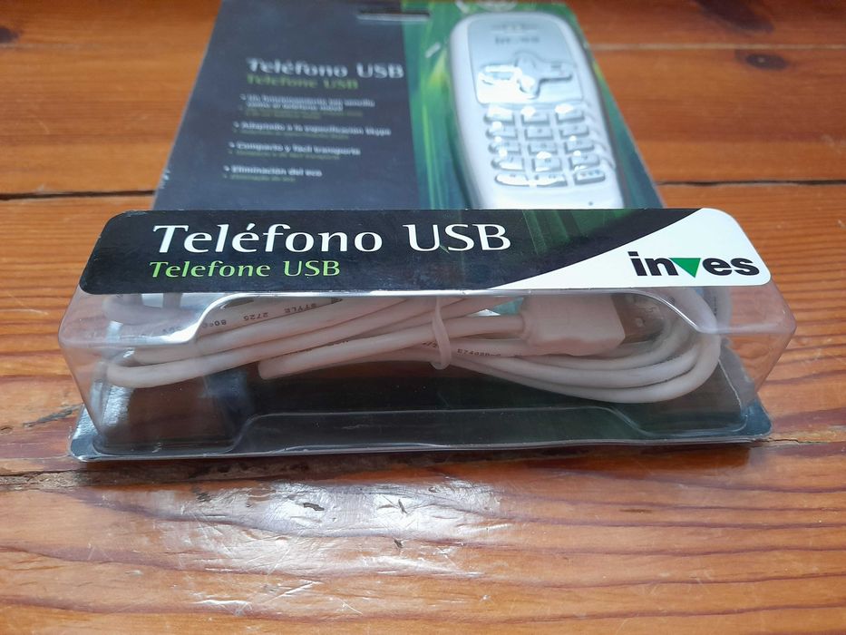 Telefone USB da "INVES" (fechado na embalagem original)