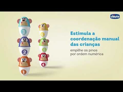 Bowling Brinquedo Chicco Strike dos Macaquinhos
IDADE RECOMEN