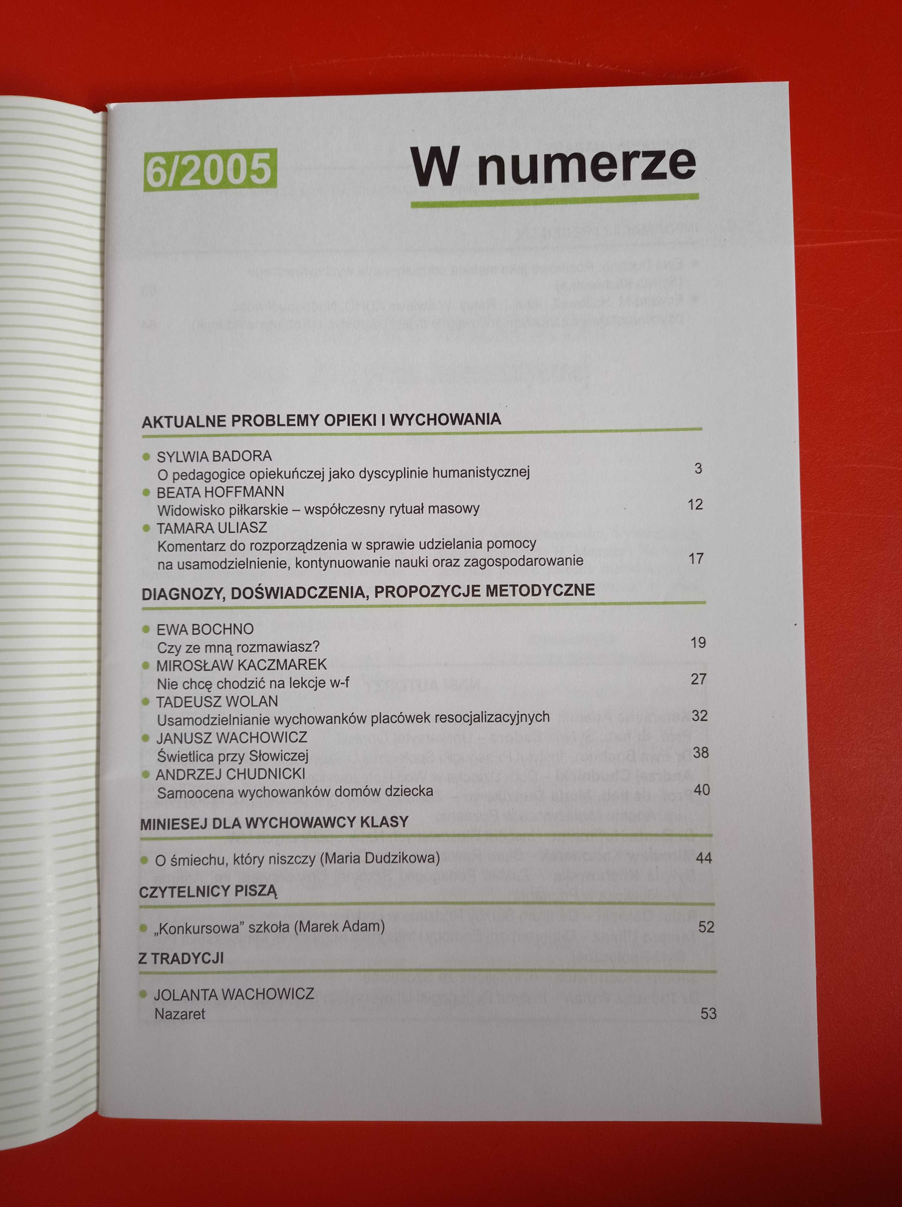 Problemy opiekuńczo-wychowawcze, nr 6/2005, czerwiec 2005