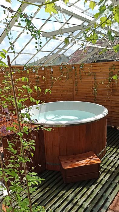 Gorąca Bania Balia Ogrodowa Jacuzzi GAZOWA ELEKTRYCZNA AKRYLOWY wkład