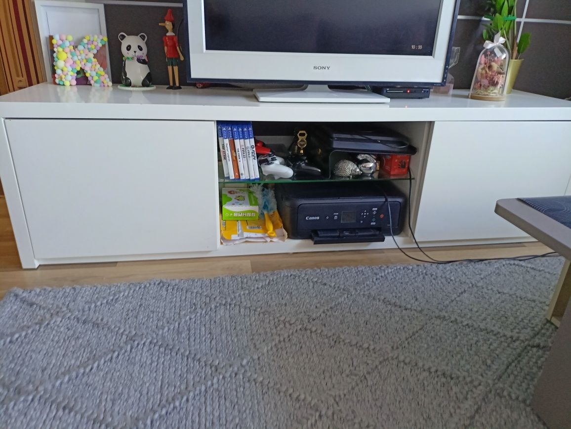 Szafka rtv biała połysk