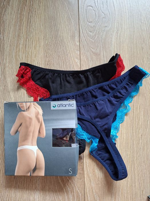 Stringi damskie Atlantic, rozmiar S, 2PACK