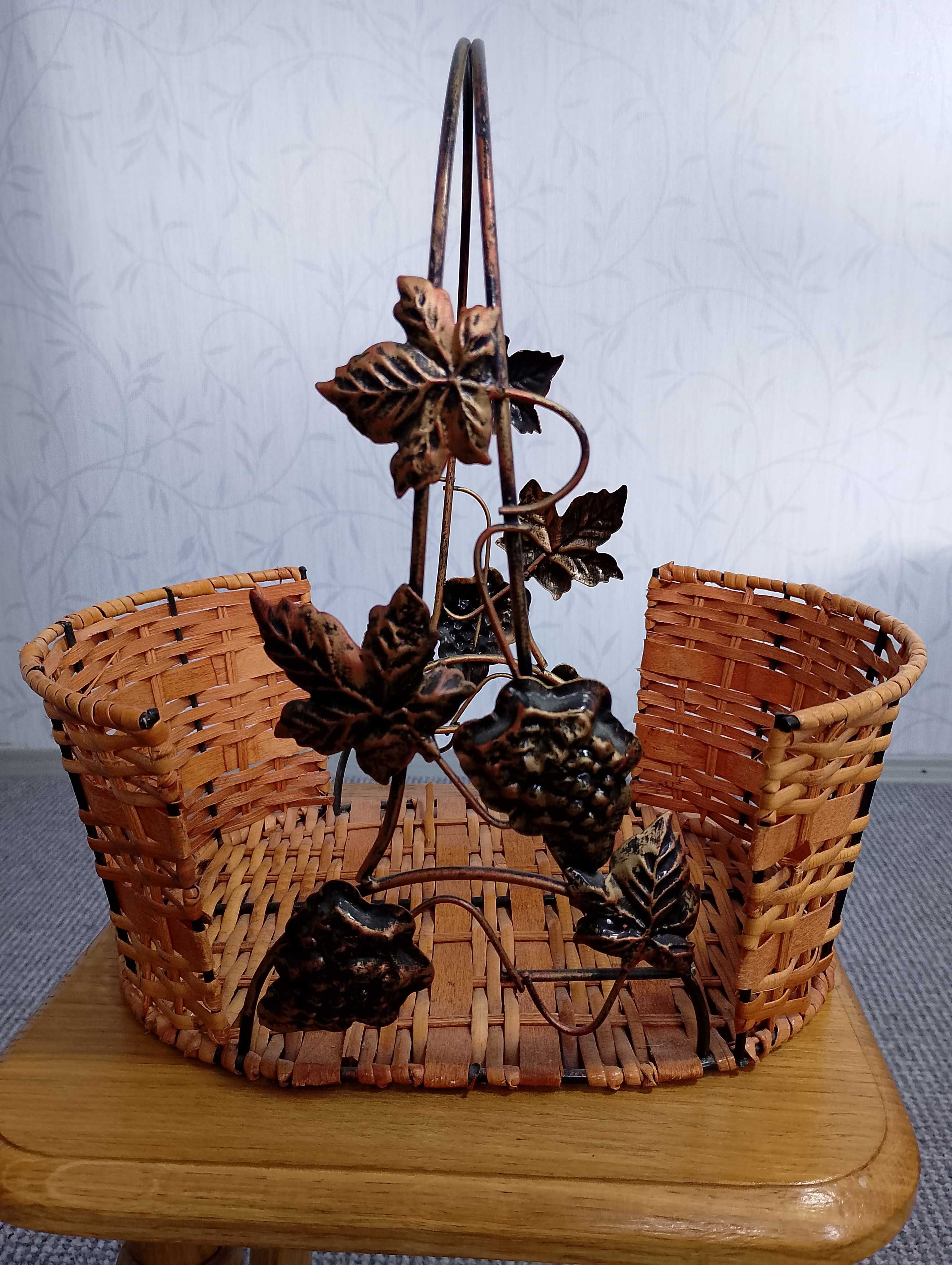 Металева журнальниця(полінниця),та фруктовниця