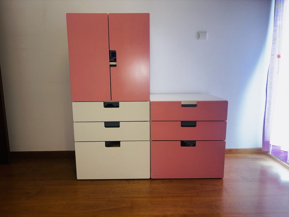 IKEA STUVA MALDA - bloco Roupeiro+3 Gavetas e bloco 3 Gavetas