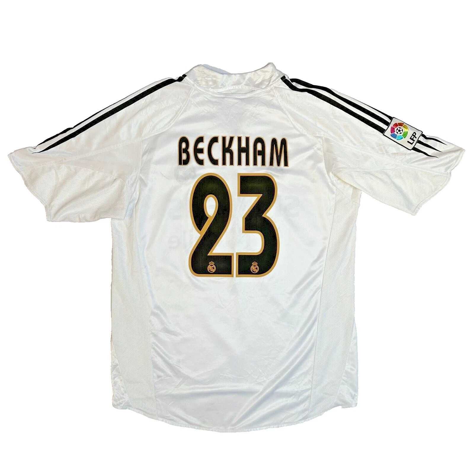 #23 Beckham Real Madrid 2004/2005 Home Football Adidas Jersey Size M