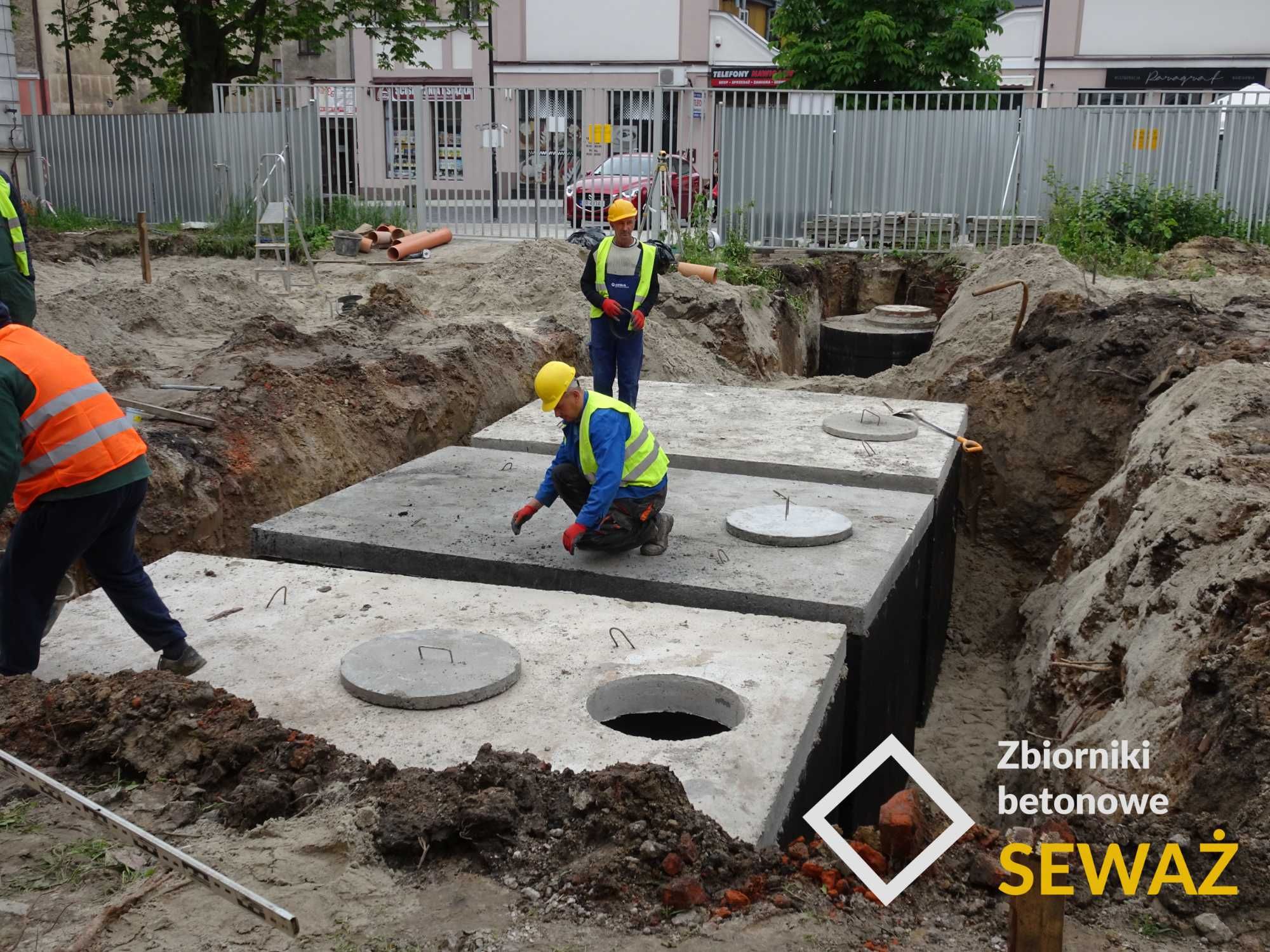 Zbiornik betonowy na ścieki 10m3-Atest PZH, Aprobata ITB/ Szambo