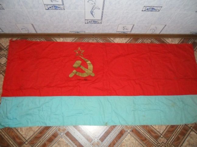 Винтажный флаг времён СССР,флажок-вымпел ГДР.