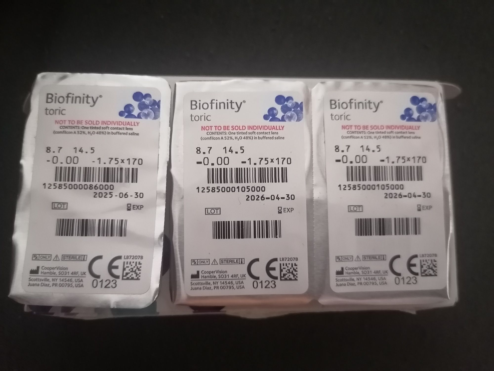 Soczewki biofinity toric CooperVision