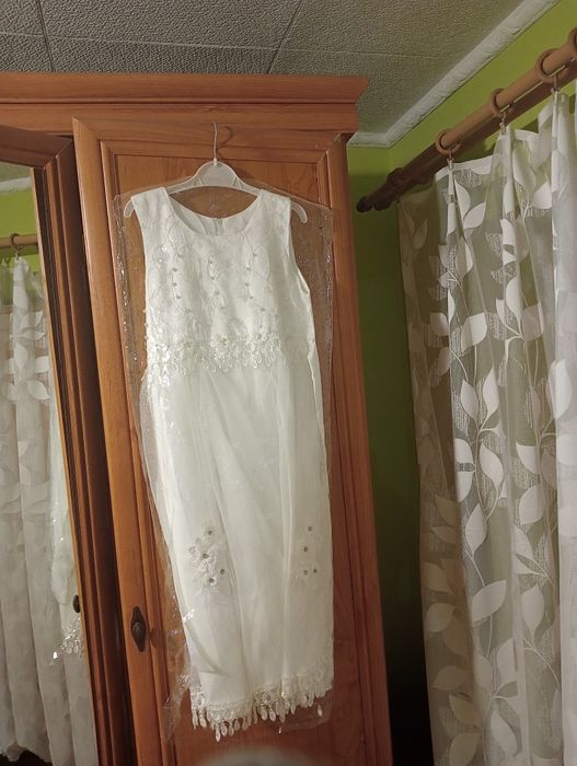 Sukienka biała na przebranie po komuni